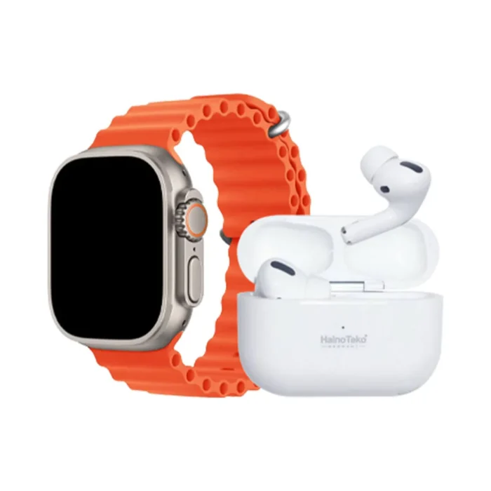 i20 Ultra Max Smartwatch + AirPods | 10-in-1 Bundle
